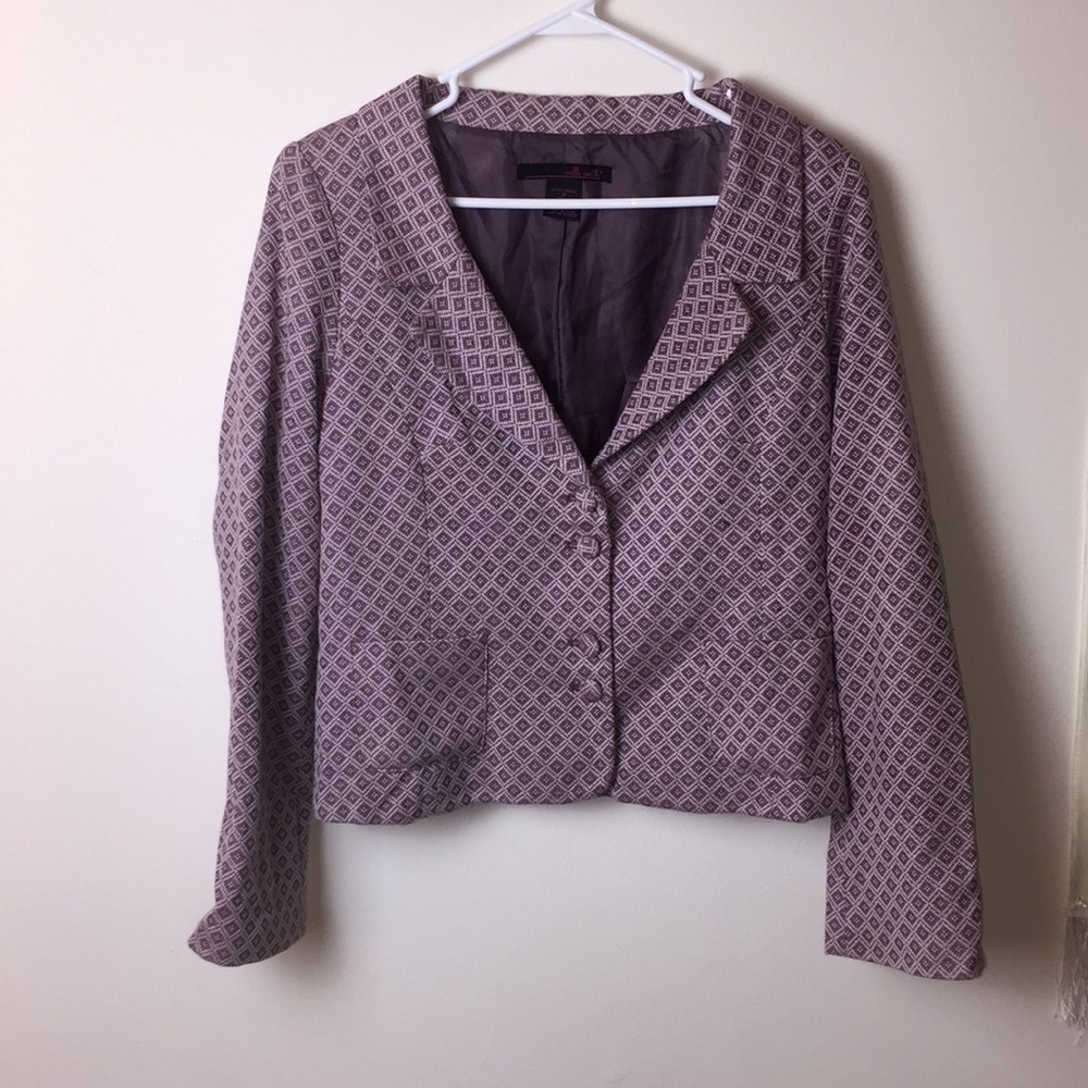 🌸 Willi Smith purple jacket blazer. Si…